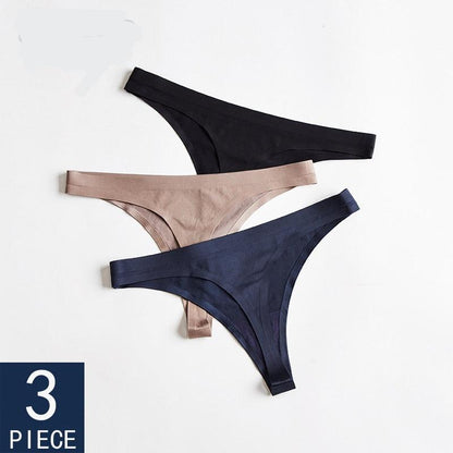3 Piece Seamless Sports T-back Solid Soft G-string Thong Underwear The Clothing Company Sydney