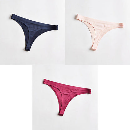 3 Piece Seamless Sports T-back Solid Soft G-string Thong Underwear The Clothing Company Sydney
