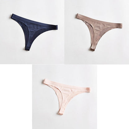 3 Piece Seamless Sports T-back Solid Soft G-string Thong Underwear The Clothing Company Sydney