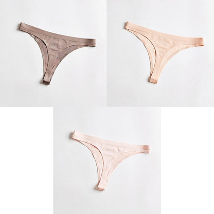 3 Piece Seamless Sports T-back Solid Soft G-string Thong Underwear The Clothing Company Sydney