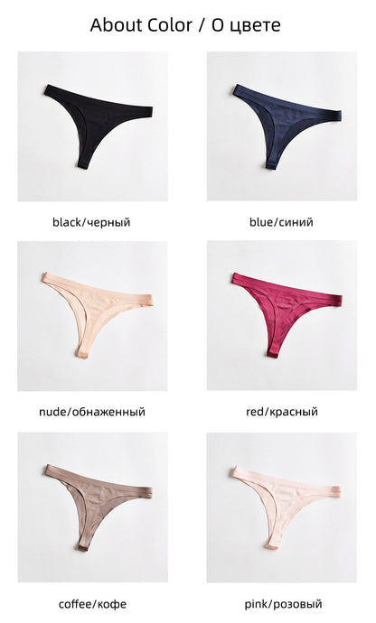 3 Piece Seamless Sports T-back Solid Soft G-string Thong Underwear The Clothing Company Sydney