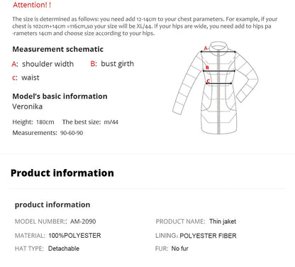 Waterproof fabric with cap design thick cotton Puffer warm parka Winter Jacket The Clothing Company Sydney