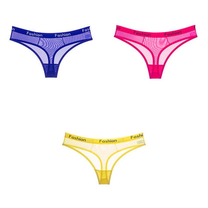 3 Piece Thong G-String Underwear Sexy Mesh Sports T-back Panties The Clothing Company Sydney