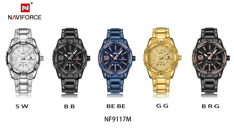 Luxury Brand  Men's Gold Watches Men's Waterproof Stainless Steel Quartz Watch The Clothing Company Sydney