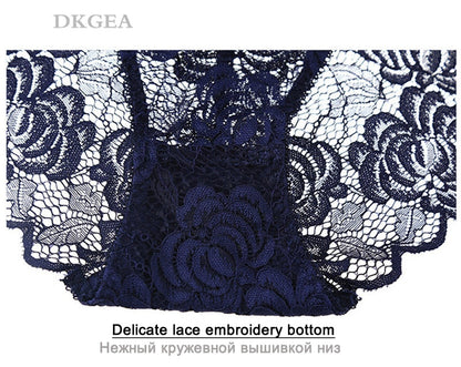3 Piece Lace Underwear  Plus Size Low rise Transparent Embroidered Panties The Clothing Company Sydney