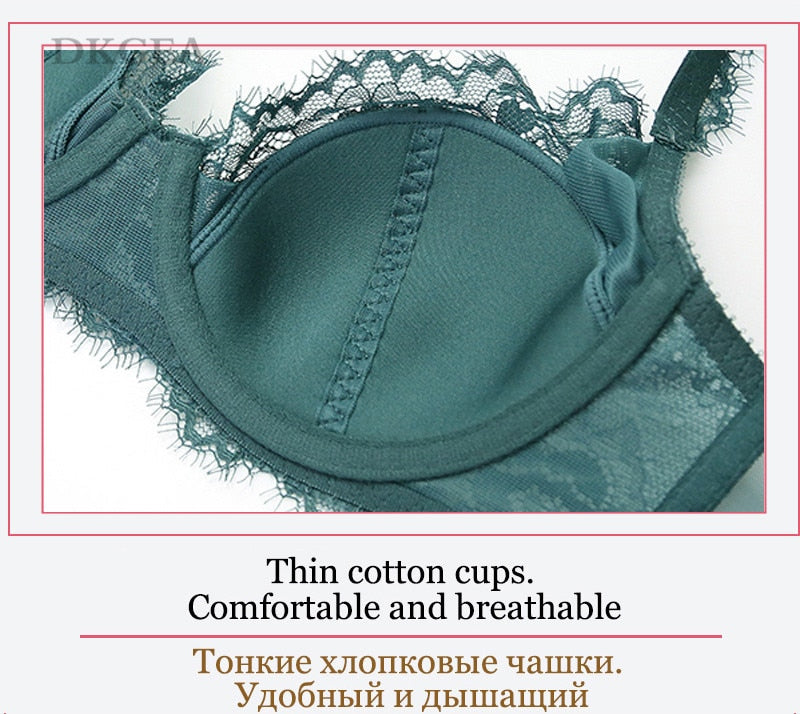 Comfortable Thin Cotton Brassiere Embroidery Bra Underwear Brief Plus Size Bra Panties Lingerie Set The Clothing Company Sydney