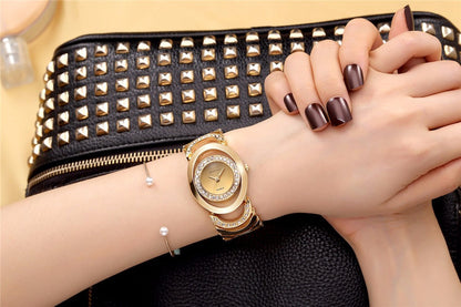Ladies' Luxury Brand bracelet  Stainless Steel Rhinestone Quartz Watch The Clothing Company Sydney
