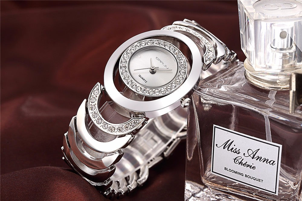 Ladies' Luxury Brand bracelet  Stainless Steel Rhinestone Quartz Watch The Clothing Company Sydney
