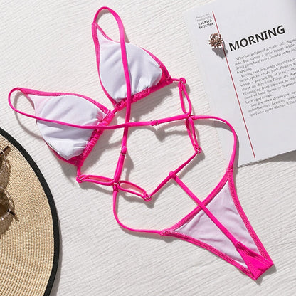 String thong Extreme bodysuits one piece swimsuit Micro Bikini swimwear monokini bathers The Clothing Company Sydney