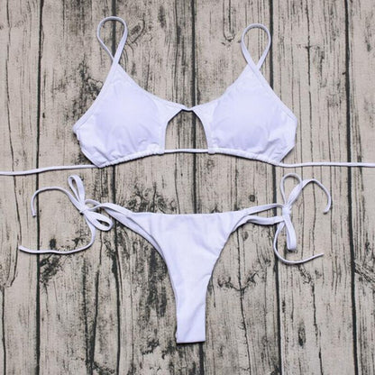 2 Piece Push Up Bra Top Padded String Thong Bikini Low Waist Swimsuit Swimwear The Clothing Company Sydney