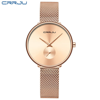 Luxury Casual Simple Ladies Daily Dress Mesh Minimalist Waterproof Quartz Wristwatch The Clothing Company Sydney