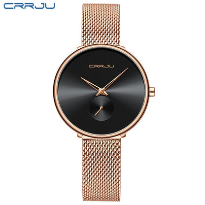 Luxury Casual Simple Ladies Daily Dress Mesh Minimalist Waterproof Quartz Wristwatch The Clothing Company Sydney