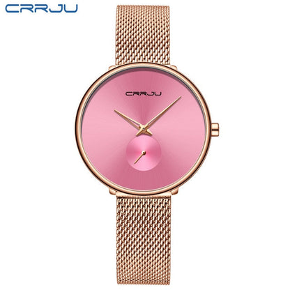 Luxury Casual Simple Ladies Daily Dress Mesh Minimalist Waterproof Quartz Wristwatch The Clothing Company Sydney