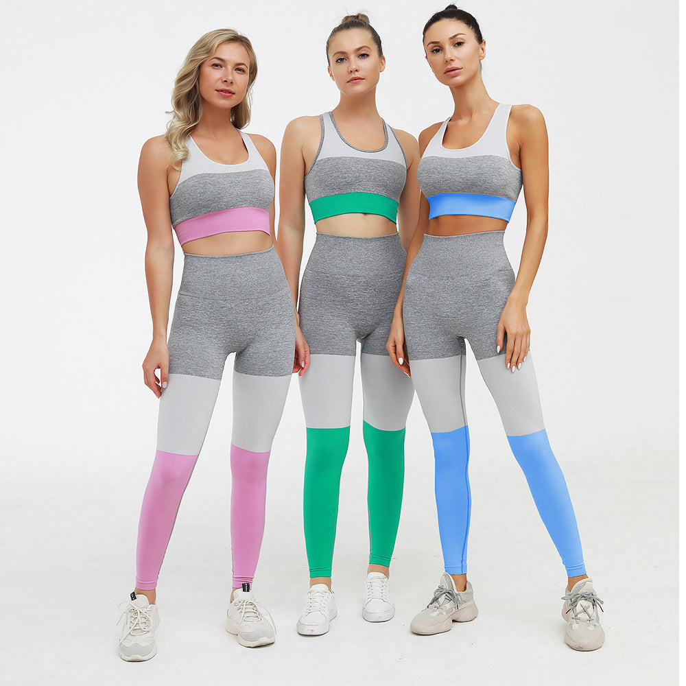 2 Piece Sports Suits Set Yoga Sets Gym Fitness Athletic Pants Sportswear Leggings Bra Seamless Sports Active The Clothing Company Sydney