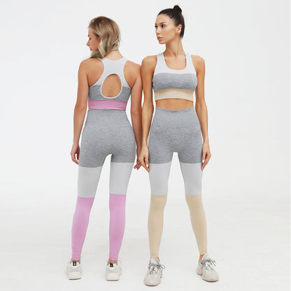 2 Piece Sports Suits Set Yoga Sets Gym Fitness Athletic Pants Sportswear Leggings Bra Seamless Sports Active The Clothing Company Sydney