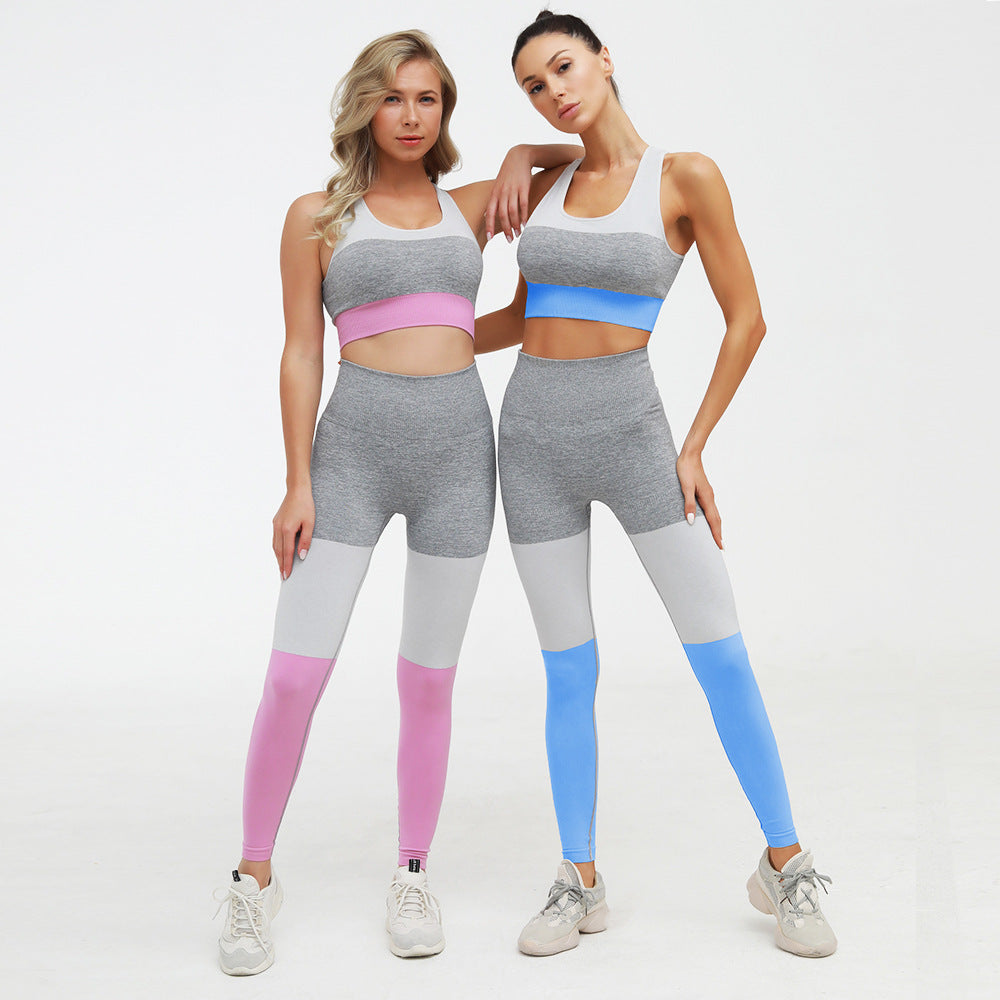 2 Piece Sports Suits Set Yoga Sets Gym Fitness Athletic Pants Sportswear Leggings Bra Seamless Sports Active The Clothing Company Sydney