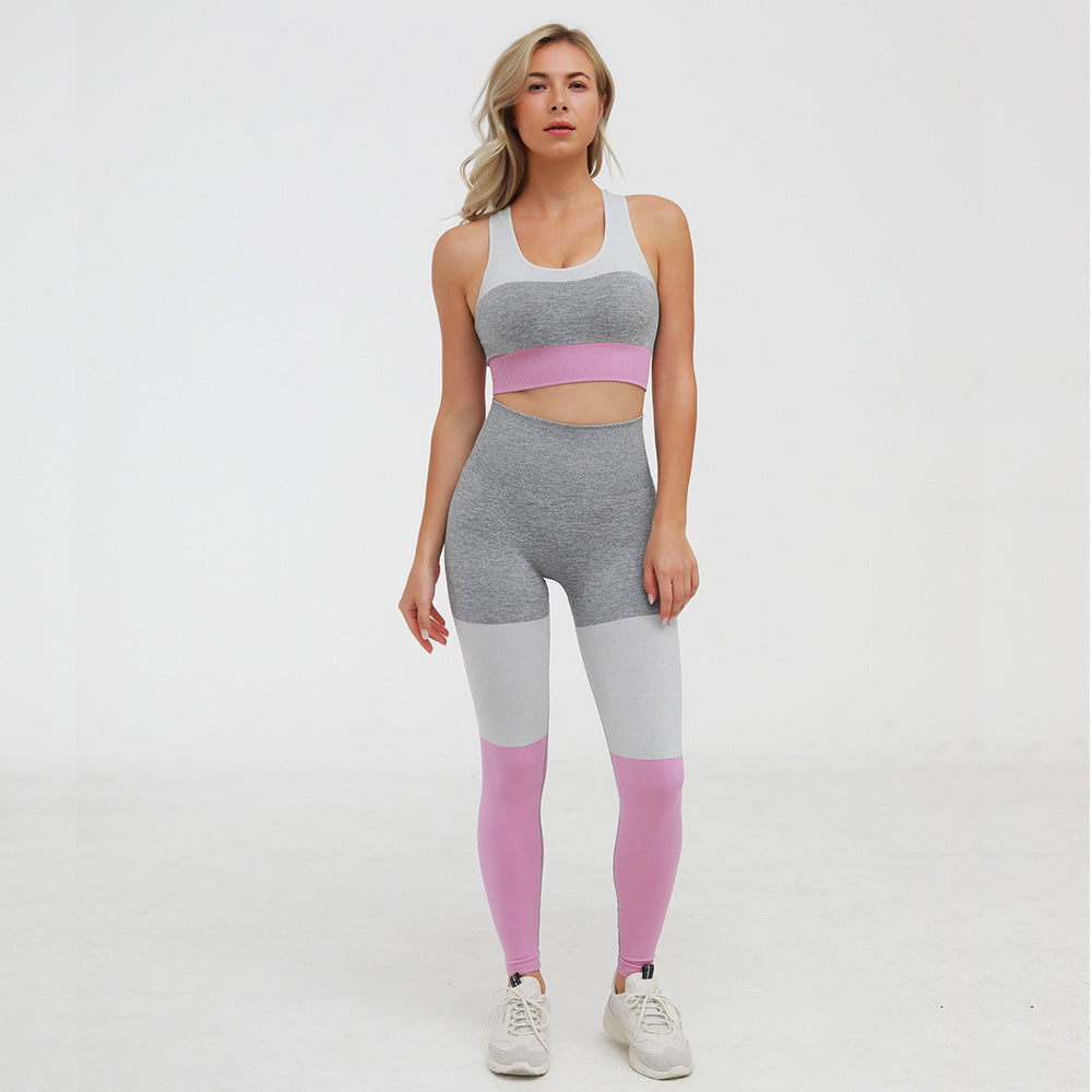 2 Piece Sports Suits Set Yoga Sets Gym Fitness Athletic Pants Sportswear Leggings Bra Seamless Sports Active The Clothing Company Sydney
