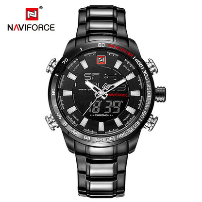 NAVIFORCE Mens Quartz Analog Watch Luxury Fashion Sport Wristwatch Waterproof Stainless Male Watches Clock Relogio Masculino The Clothing Company Sydney