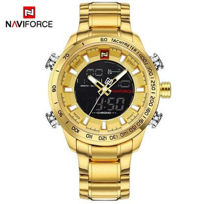NAVIFORCE Mens Quartz Analog Watch Luxury Fashion Sport Wristwatch Waterproof Stainless Male Watches Clock Relogio Masculino The Clothing Company Sydney