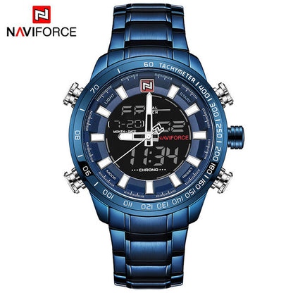 NAVIFORCE Mens Quartz Analog Watch Luxury Fashion Sport Wristwatch Waterproof Stainless Male Watches Clock Relogio Masculino The Clothing Company Sydney