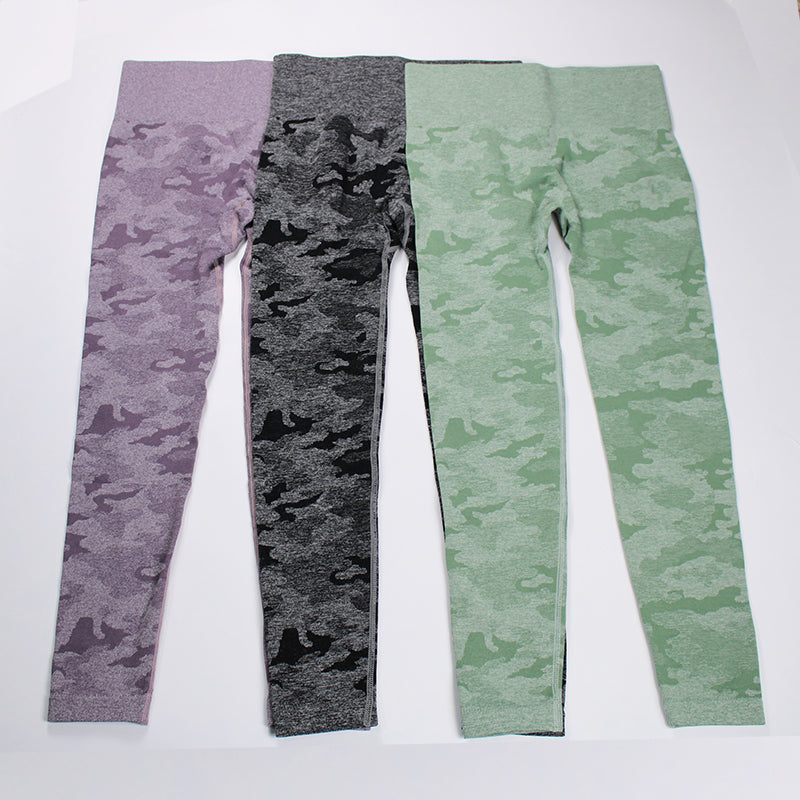 2 Piece Sports Yoga Gym Fitness Camo Athletic Pants Sportswear Leggings Seamless Active Bra Top Set The Clothing Company Sydney