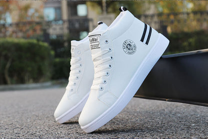 Black/white waterproof warm plush shoes ankle High Cut Sneaker boots The Clothing Company Sydney