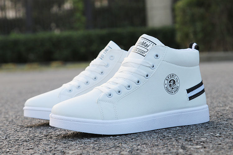 Black/white waterproof warm plush shoes ankle High Cut Sneaker boots The Clothing Company Sydney