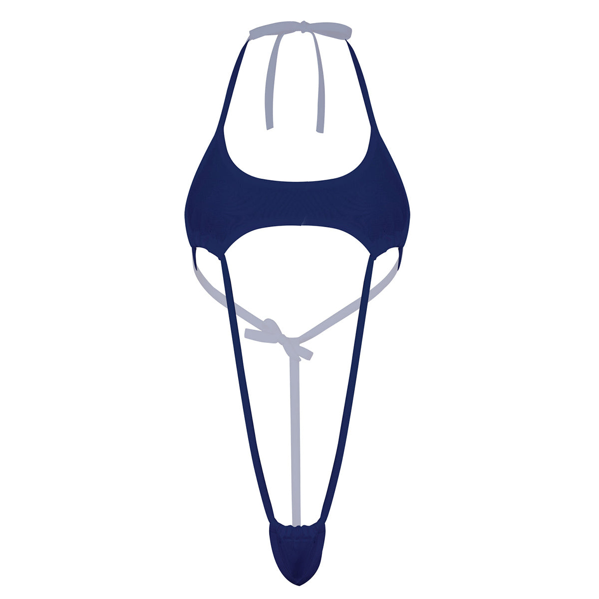 One piece Halter Neck Backless Adjustable G-string T String Slingshot Thong Bodysuit NTrikini Monokini Swimwear The Clothing Company Sydney