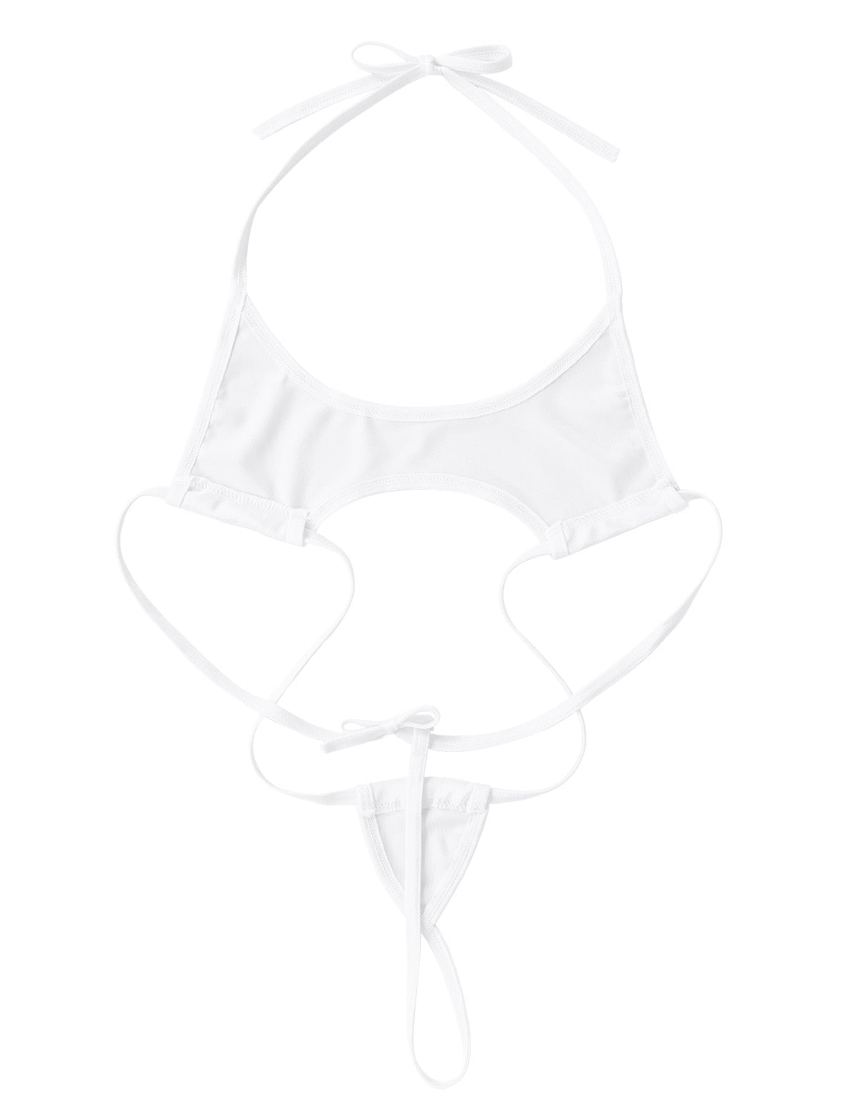 One piece Halter Neck Backless Adjustable G-string T String Slingshot Thong Bodysuit NTrikini Monokini Swimwear The Clothing Company Sydney