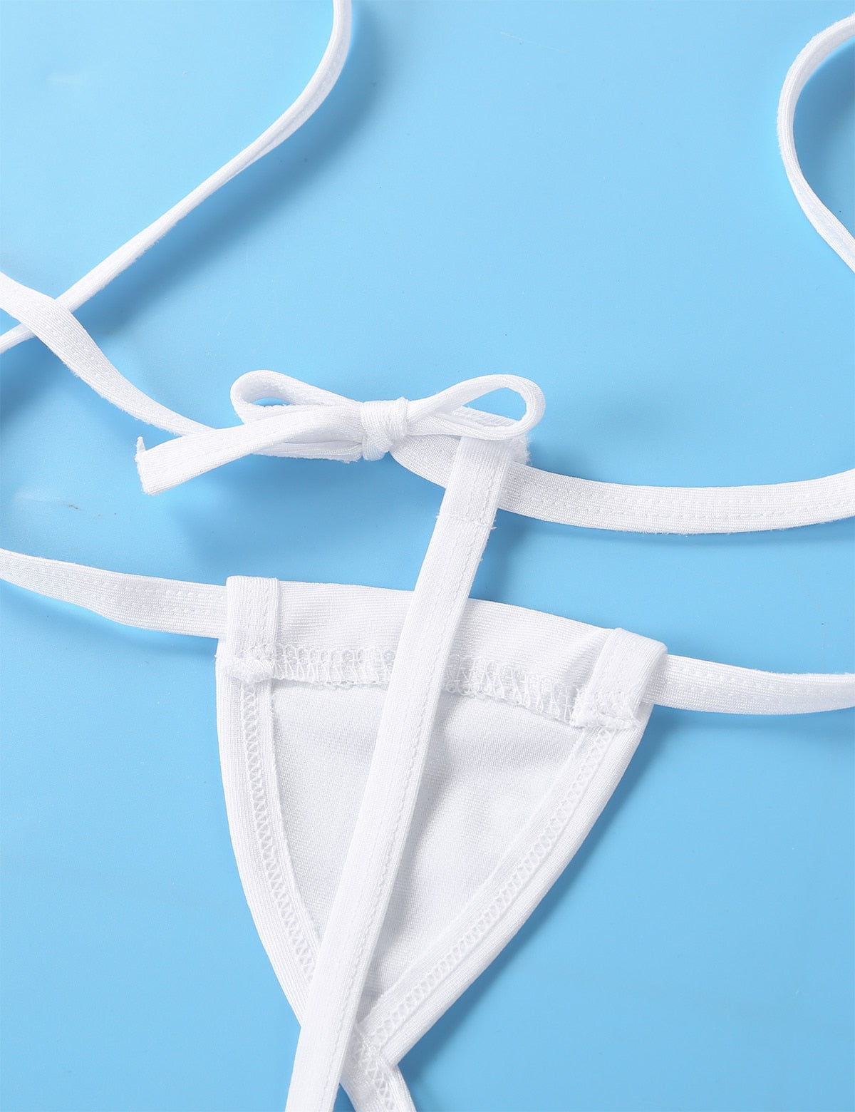 One piece Halter Neck Backless Adjustable G-string T String Slingshot Thong Bodysuit NTrikini Monokini Swimwear The Clothing Company Sydney