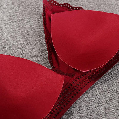 French Style Bralette Seamless Deep V Lace Wireless Thin Underwear Lingerie Soft Bras The Clothing Company Sydney