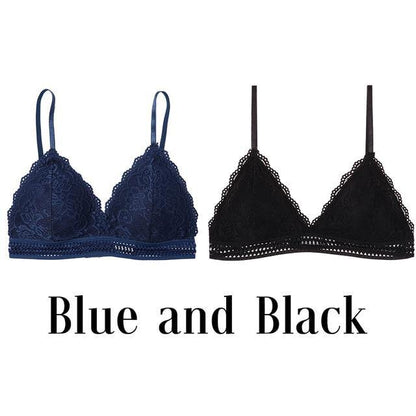 French Style Bralette Seamless Deep V Lace Wireless Thin Underwear Lingerie Soft Bras The Clothing Company Sydney