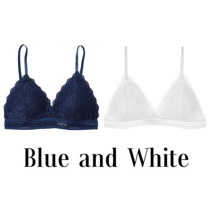 French Style Bralette Seamless Deep V Lace Wireless Thin Underwear Lingerie Soft Bras The Clothing Company Sydney