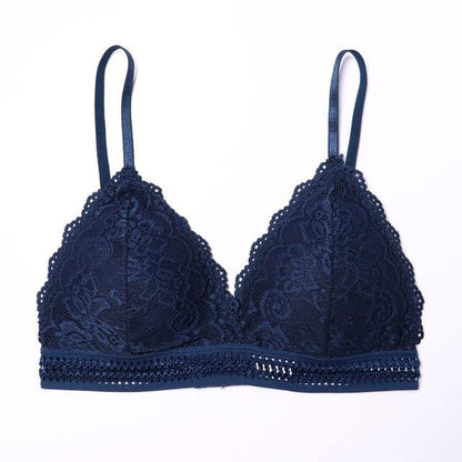 French Style Bralette Seamless Deep V Lace Wireless Thin Underwear Lingerie Soft Bras The Clothing Company Sydney