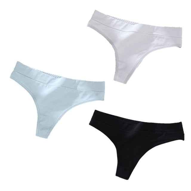 3 pack Thong Panties String Underwear Briefs Sexy Lingerie Pants Intimate Ladies Low-Rise G-String The Clothing Company Sydney