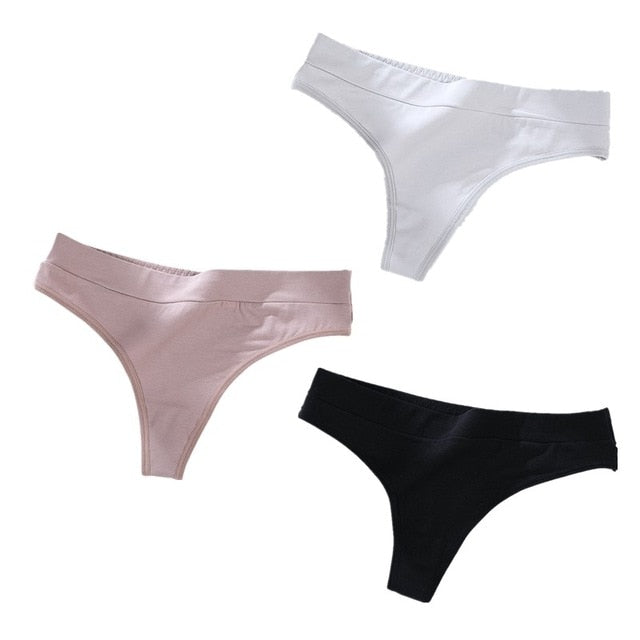 3 pack Thong Panties String Underwear Briefs Sexy Lingerie Pants Intimate Ladies Low-Rise G-String The Clothing Company Sydney