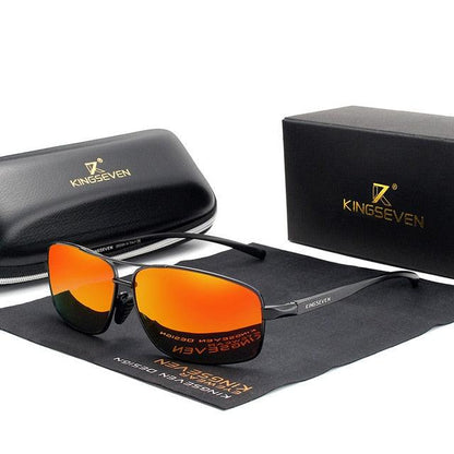 Vintage Retro Brand Designer Polarized Sunglasses Square Classic Men's Shades Sun glasses with UV 400 The Clothing Company Sydney