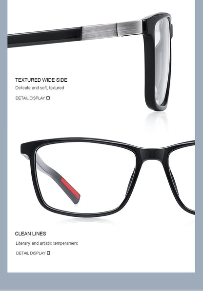 Designer Mens Luxury Acetate Glasses Frame Myopia Prescription Eyeglasses Spring Hinge Silicone Temple Tip Frames The Clothing Company Sydney