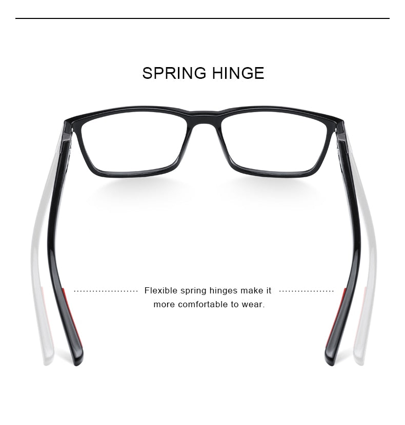 Designer Mens Luxury Acetate Glasses Frame Myopia Prescription Eyeglasses Spring Hinge Silicone Temple Tip Frames The Clothing Company Sydney