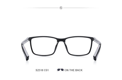 Designer Mens Luxury Acetate Glasses Frame Myopia Prescription Eyeglasses Spring Hinge Silicone Temple Tip Frames The Clothing Company Sydney