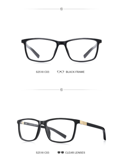 Designer Mens Luxury Acetate Glasses Frame Myopia Prescription Eyeglasses Spring Hinge Silicone Temple Tip Frames The Clothing Company Sydney