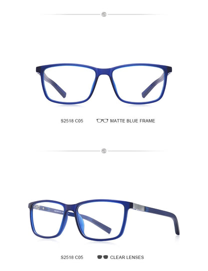 Designer Mens Luxury Acetate Glasses Frame Myopia Prescription Eyeglasses Spring Hinge Silicone Temple Tip Frames The Clothing Company Sydney
