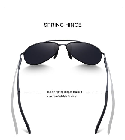 Designer Men's Classic Pilot Polarized Driving Shield Night Vision Sunglasses UV400 The Clothing Company Sydney