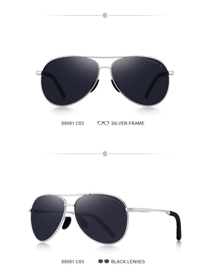 Designer Men's Classic Pilot Polarized Driving Shield Night Vision Sunglasses UV400 The Clothing Company Sydney