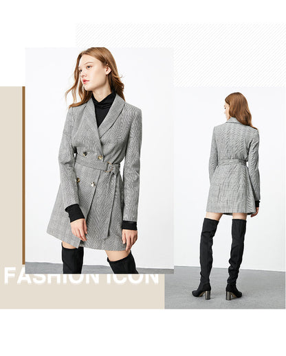 Autumn Winter Women's Mid-length Thin Suit Jacket The Clothing Company Sydney