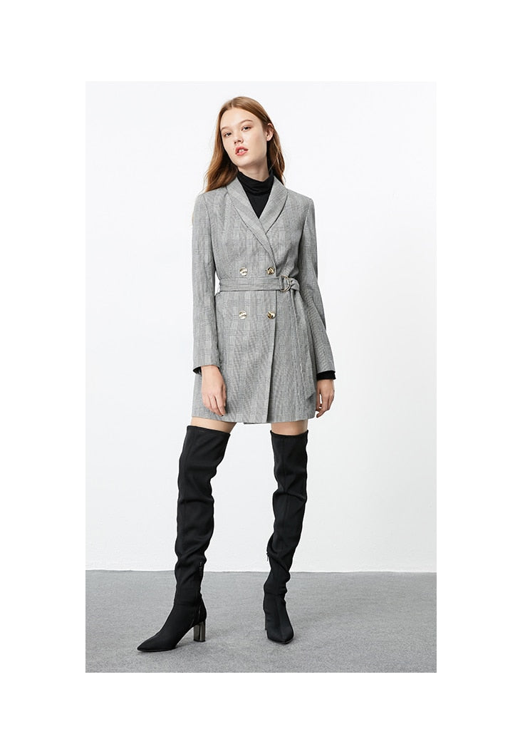 Autumn Winter Women's Mid-length Thin Suit Jacket The Clothing Company Sydney