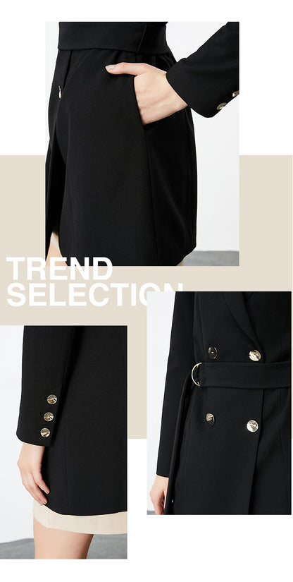 Autumn Winter Women's Mid-length Thin Suit Jacket The Clothing Company Sydney