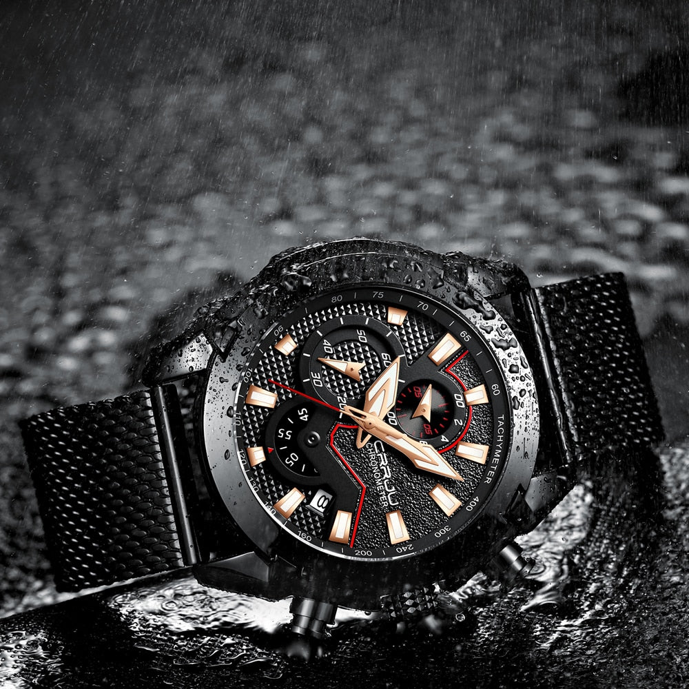 Luxury Brand Army Military Watch High-Quality 316L Stainless Steel Chronograph Men's Watch The Clothing Company Sydney