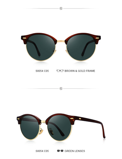 Designer Men Women Classic Retro Rivet Polarized Unisex Glasses Fashion Male Eyewear UV400 Protection Sunglasses The Clothing Company Sydney