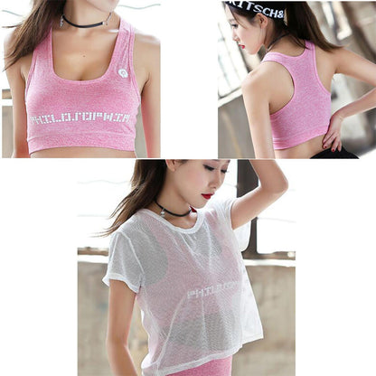 3 Piece High Waist Three Piece Yoga Set Sportswear for Women Sports Bra Fitness Clothing Women Sports Shorts Gym Workout Crop Top Women The Clothing Company Sydney